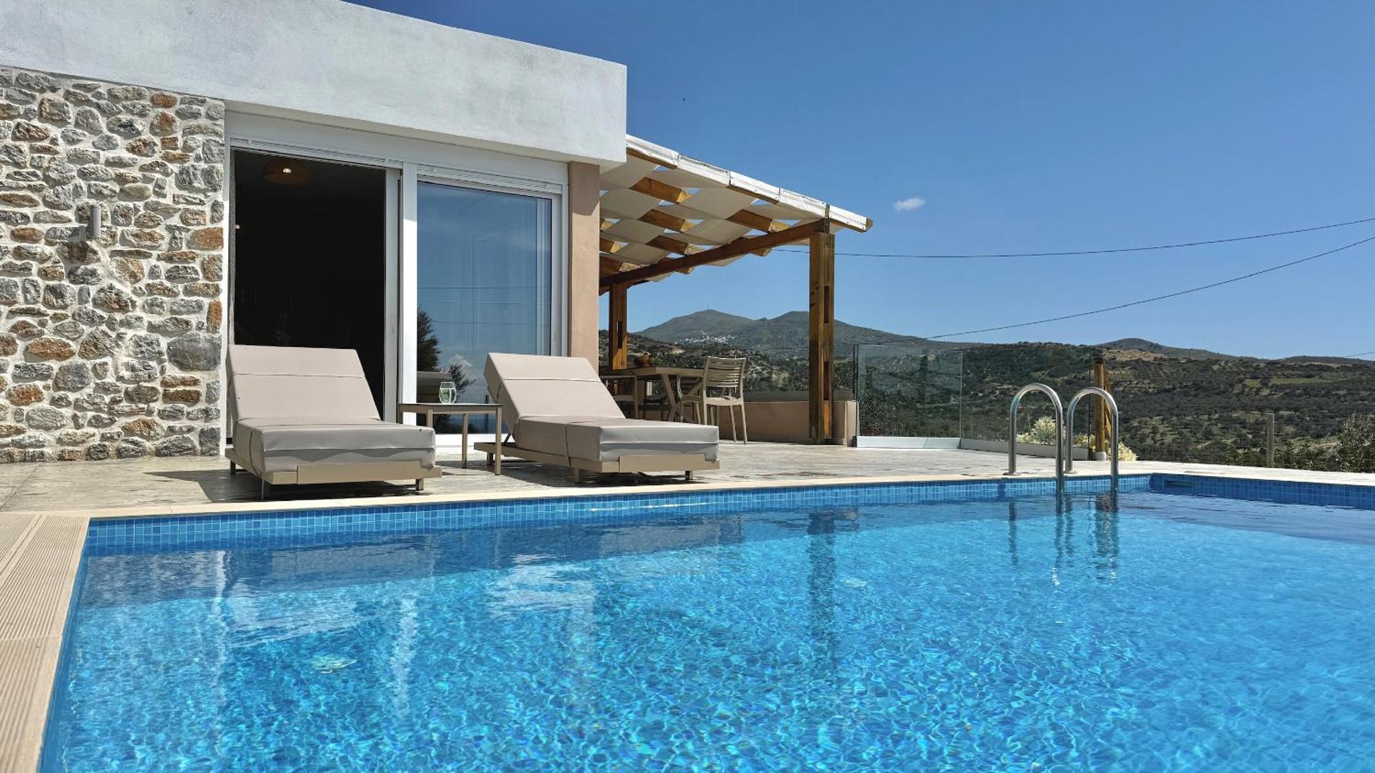 Villa Michael Triopetra Private Villa, Private Swimming Pool, Garden, Panoramic Sunset Exterior photo