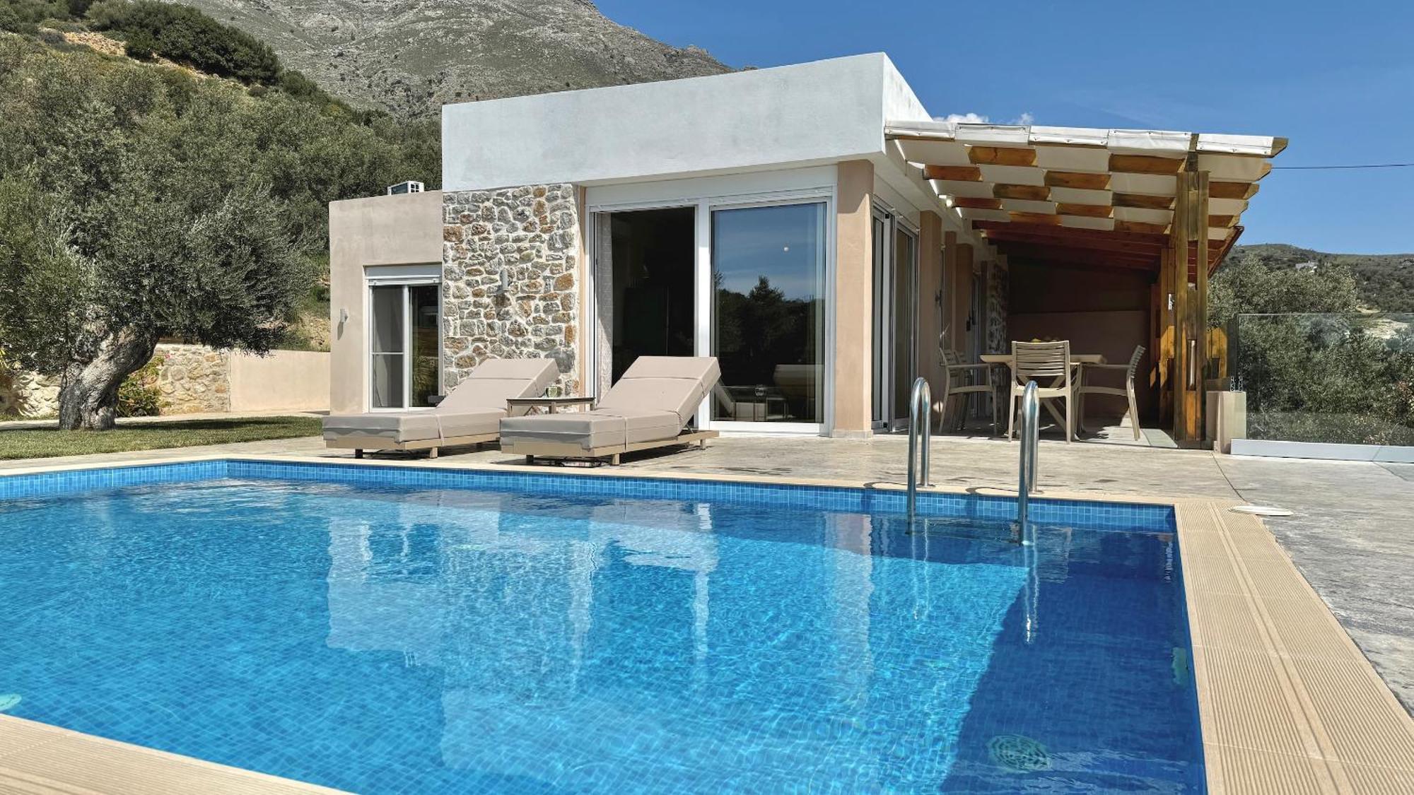 Villa Michael Triopetra Private Villa, Private Swimming Pool, Garden, Panoramic Sunset Exterior photo